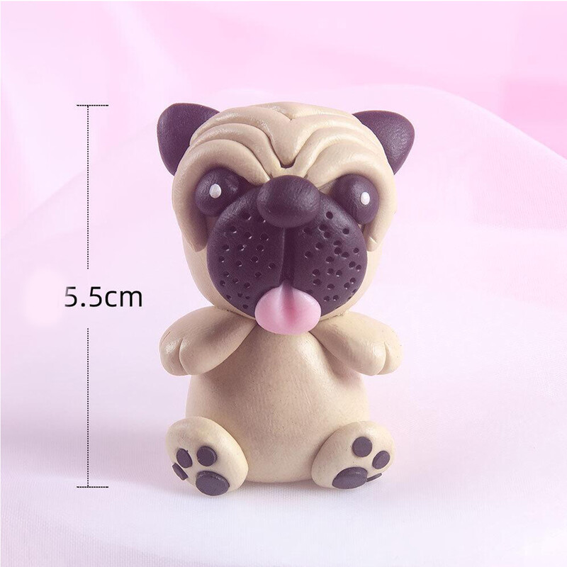 4db Ünnepi kellékek Rajzfilm Kutya Állat Tortafedő Aranyos Fazekas Erdei Dzsungel Szafari Kutyák Cupcake Decor1st Birthday PartyFavor