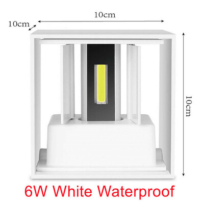SUNMEIYI 12W LED Φωτιστικό τοίχου εξωτερικού χώρου Αδιάβροχο IP65 Βεράντα Κήπου Απλίκα Μπαλκόνι Βεράντα Διακόσμηση Φωτιστικό