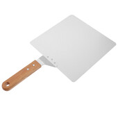 Spatulă pentru pizza Păstrată pătrată pentru coajă pentru pizza pentru cuptor Lifter prăjituri pentru prăjituri mari Coji pentru pizza din metal 10 inch
