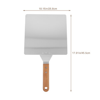 Pizza Spatula Peel Square Pizza Paddle for Oven Cake Lifter for Large Cakes Μεταλλικό Pizza Peel 10 ιντσών