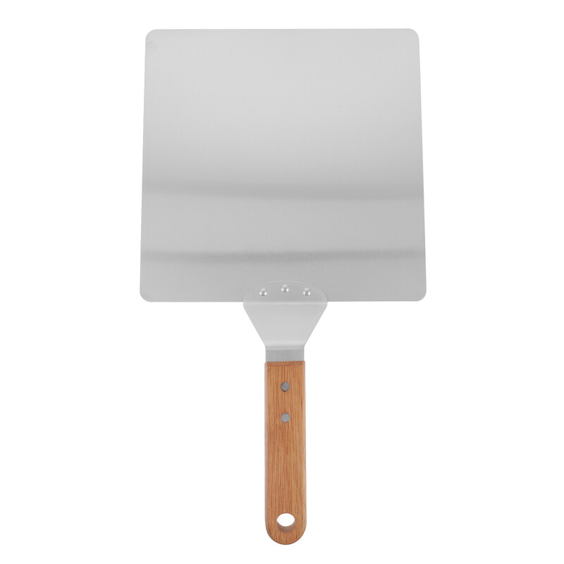 Spatulă pentru pizza Păstrată pătrată pentru coajă pentru pizza pentru cuptor Lifter prăjituri pentru prăjituri mari Coji pentru pizza din metal 10 inch