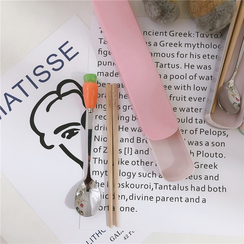 Aranyos étkészlet funkcionális, egyedi, könnyen tisztítható, szórakoztató módja a desszert élvezetének Tartós, tartós rozsdamentes acél készülékek kávéskanál