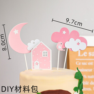 Party Birthday Topper Cake Animal Lamb Little Pig Decor Παιδική φάρμα Birthday Party Baby Animal Baby Baking Decoration Top