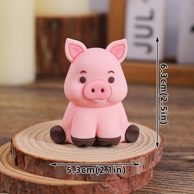 Party Birthday Topper Cake Animal Lamb Little Pig Decor Παιδική φάρμα Birthday Party Baby Animal Baby Baking Decoration Top