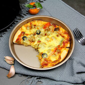 5–10 colių anglies plieno apvalios picos keptuvės neprideganti forma, skirta kepti orkaitėje Kepimo reikmenys Pyrago konditerijos indų lėkštės Virtuvės priedai