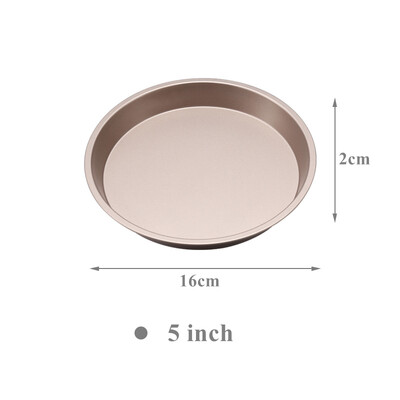 5–10 colių anglies plieno apvalios picos keptuvės neprideganti forma, skirta kepti orkaitėje Kepimo reikmenys Pyrago konditerijos indų lėkštės Virtuvės priedai