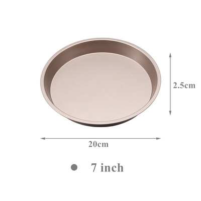 5–10 colių anglies plieno apvalios picos keptuvės neprideganti forma, skirta kepti orkaitėje Kepimo reikmenys Pyrago konditerijos indų lėkštės Virtuvės priedai