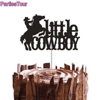 Cowboy Cake Toppers Χρόνια πολλά Διακόσμηση τούρτας με θέμα ιπποδρομίες Διακοσμήσεις τούρτας για αγόρια κορίτσια Γενέθλια παιδικό ντους