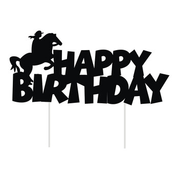 Cowboy Cake Toppers Χρόνια πολλά Διακόσμηση τούρτας με θέμα ιπποδρομίες Διακοσμήσεις τούρτας για αγόρια κορίτσια Γενέθλια παιδικό ντους