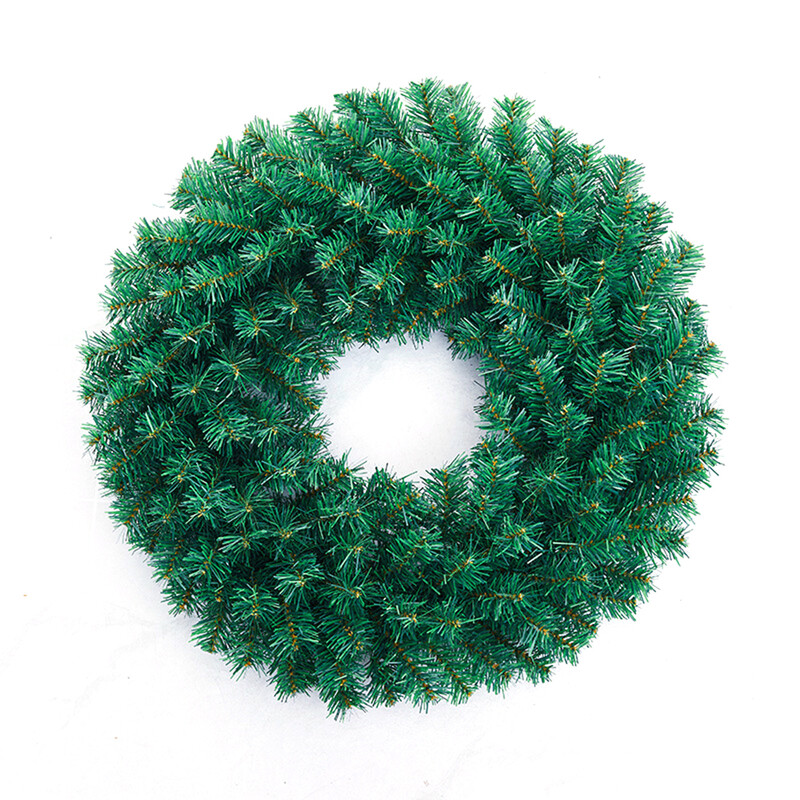 60 cm-es karácsonyi rattan koszorú füzér rusztikus karácsonyfa medál otthoni partira Műfenyő rattan koszorú függő dísz