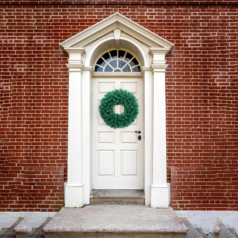 60 cm-es karácsonyi rattan koszorú füzér rusztikus karácsonyfa medál otthoni partira Műfenyő rattan koszorú függő dísz