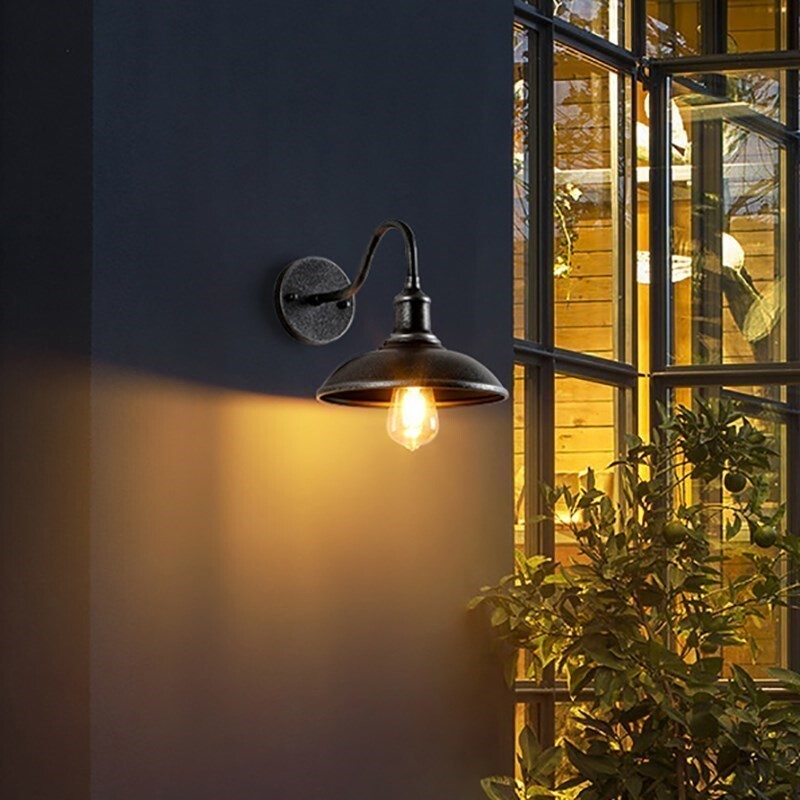 Ipari LED fali lámpa Retro amerikai stílusú vas E27 udvari erkély lépcsőház folyosó hálószoba bár világítótestek