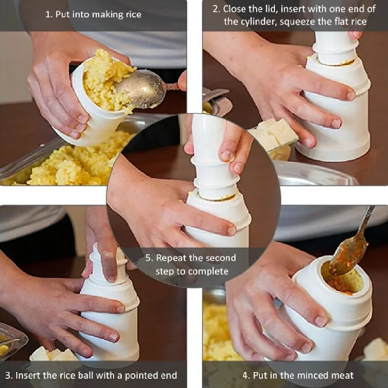 Arancini Maker Sushi Tool Barkácsolás kézzel készített Bento rizsgolyó műanyag forma Házi készítésű olasz étel húsgombóc forma konyhai kiegészítők