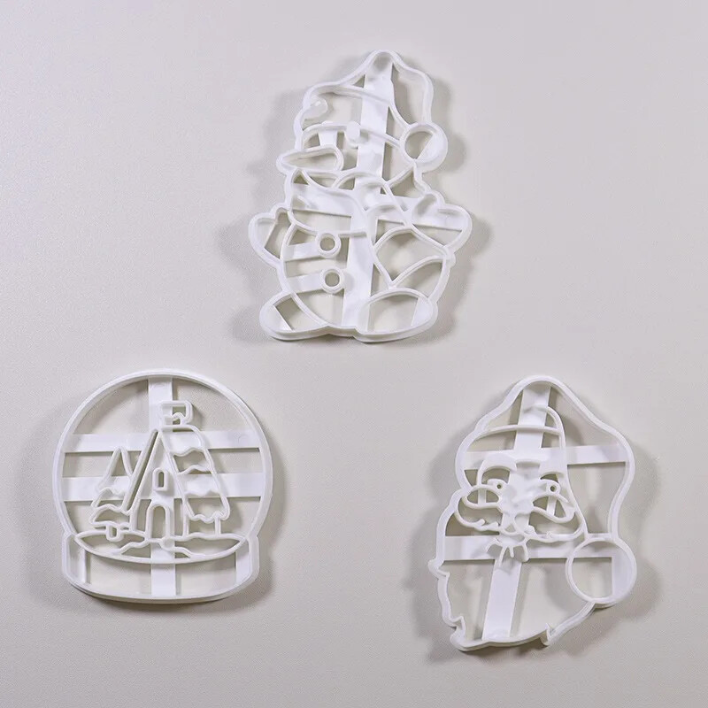 Karácsonyi sütivágó mézeskalács ember Mikulás penészbélyeg gyerekek karácsonyi parti dombornyomó keksz forma sütési dekor kellékek