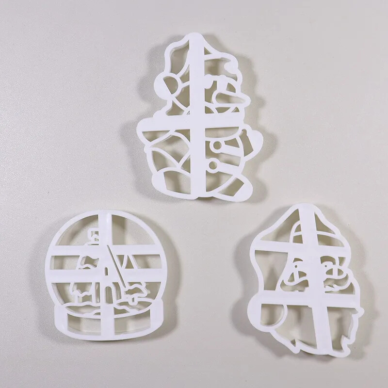 Karácsonyi sütivágó mézeskalács ember Mikulás penészbélyeg gyerekek karácsonyi parti dombornyomó keksz forma sütési dekor kellékek