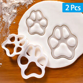 Cartoon Cat Paw Shape Cookie Cutters Mold Cake Biscuit 3D Form Pressing Fondant ζαχαροπλαστικής Εργαλεία ψησίματος Αξεσουάρ κουζίνας