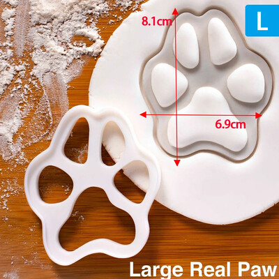 Cartoon Cat Paw Shape Cookie Cutters Mold Cake Biscuit 3D Form Pressing Fondant ζαχαροπλαστικής Εργαλεία ψησίματος Αξεσουάρ κουζίνας