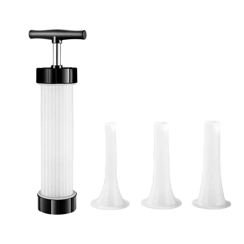 Kézi kolbászkészítő húsgombóc Kézzel tolható kolbászfeldolgozó töltelékgép húsgombóc-kolbász készítő konyhai eszköz Fil G1z5