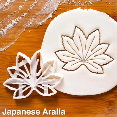 DIY μπισκότα ανάγλυφη φόρμα Agave Ivy Turtle Leaf Πλαστική φόρμα μπισκότων Φοντάν τούρτας Εργαλεία διακόσμησης Μοτίβο φύλλων Φόρμες ψησίματος