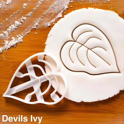 DIY μπισκότα ανάγλυφη φόρμα Agave Ivy Turtle Leaf Πλαστική φόρμα μπισκότων Φοντάν τούρτας Εργαλεία διακόσμησης Μοτίβο φύλλων Φόρμες ψησίματος