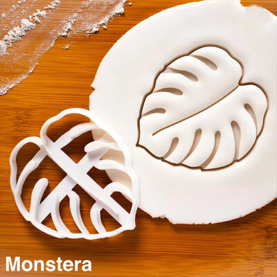 DIY μπισκότα ανάγλυφη φόρμα Agave Ivy Turtle Leaf Πλαστική φόρμα μπισκότων Φοντάν τούρτας Εργαλεία διακόσμησης Μοτίβο φύλλων Φόρμες ψησίματος