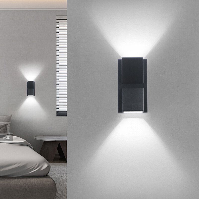 6 W-os LED fali lámpák vízálló kültéri belső modern fali lámpák hálószoba erkélyhez kerti veranda lámpa AC90-260V