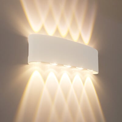 Teleskoop LED-seinalamp ABS välistingimustes IP65 veekindel valge seinavalgusti kodu villa jaoks aia sisehoovi veranda trepi koridori valgus