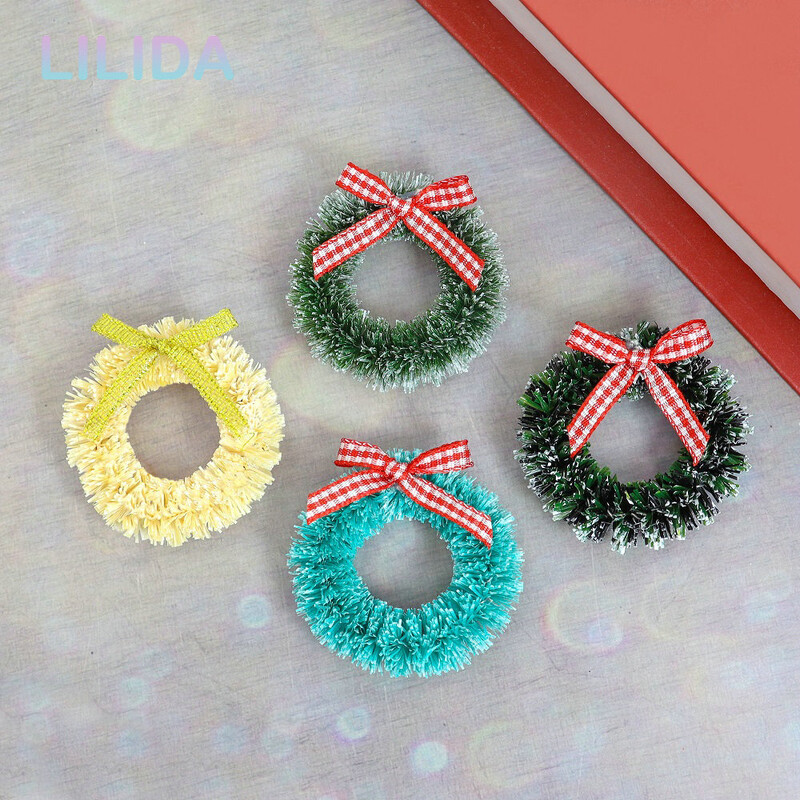 12 db karácsonyi koszorú otthoni dekoráció karácsonyfa ajtó karácsonyi dekoráció barkácsolás virágos esküvői füzér Natal 3/4/5/6CM