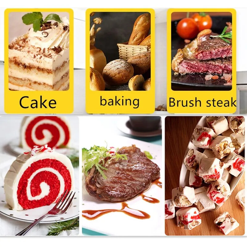 3 db/készlet Konyhai edények Főzési kellékek Többcélú tortalapát Szilikon olajecset Sütés Barkácseszközök