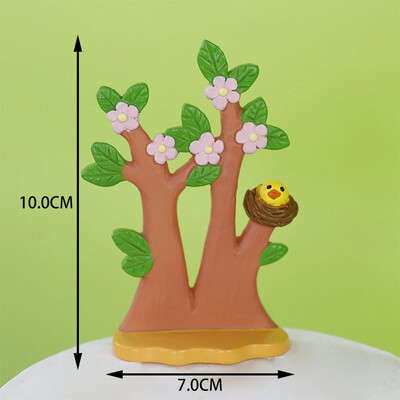 Safari Animal Cake Decoration Cartoon Woodland Animal Cake Toppers Rensin Lion Panda Kids Jungle Safari Birthday Party Supplies