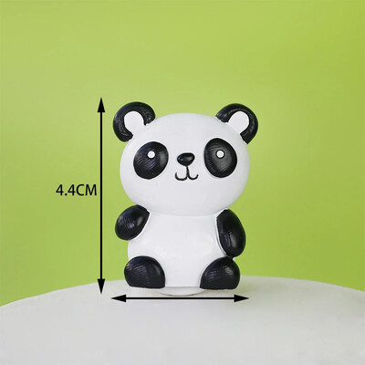 Safari Animal Cake Decoration Cartoon Woodland Animal Cake Toppers Rensin Lion Panda Kids Jungle Safari Birthday Party Supplies