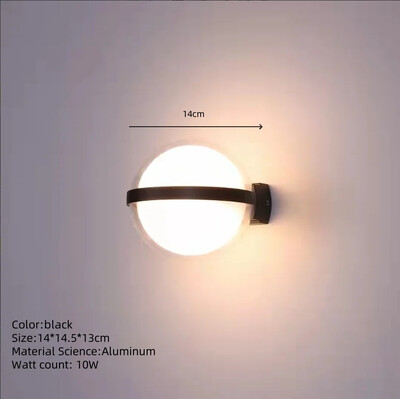LED Φωτιστικό τοίχου εξωτερικού χώρου AC85-265V Αδιάβροχο IP65 Αισθητήρας Κίνησης Φωτιστικό τοίχου για Μπαλκόνι Κήπος Είσοδος Διάδρομος Διακόσμηση σπιτιού