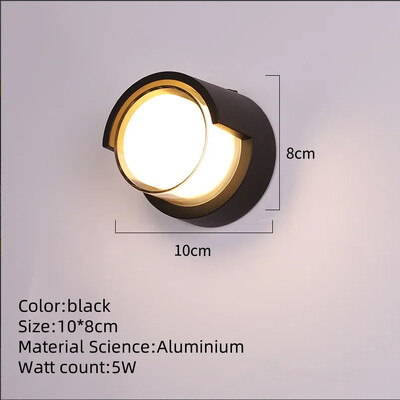 LED Φωτιστικό τοίχου εξωτερικού χώρου AC85-265V Αδιάβροχο IP65 Αισθητήρας Κίνησης Φωτιστικό τοίχου για Μπαλκόνι Κήπος Είσοδος Διάδρομος Διακόσμηση σπιτιού