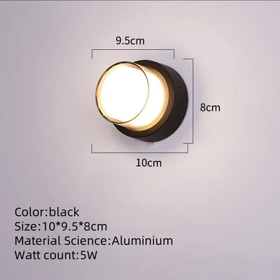 LED Φωτιστικό τοίχου εξωτερικού χώρου AC85-265V Αδιάβροχο IP65 Αισθητήρας Κίνησης Φωτιστικό τοίχου για Μπαλκόνι Κήπος Είσοδος Διάδρομος Διακόσμηση σπιτιού
