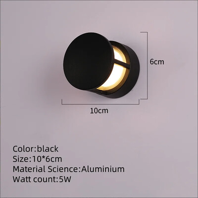 LED Φωτιστικό τοίχου εξωτερικού χώρου AC85-265V Αδιάβροχο IP65 Αισθητήρας Κίνησης Φωτιστικό τοίχου για Μπαλκόνι Κήπος Είσοδος Διάδρομος Διακόσμηση σπιτιού