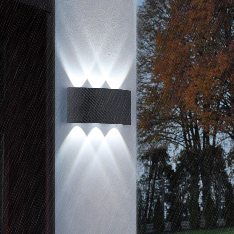 Lampă de perete cu LED pentru exterior, impermeabilă, 6W 10W Lămpi de perete exterior pentru curte, la modă nordică.