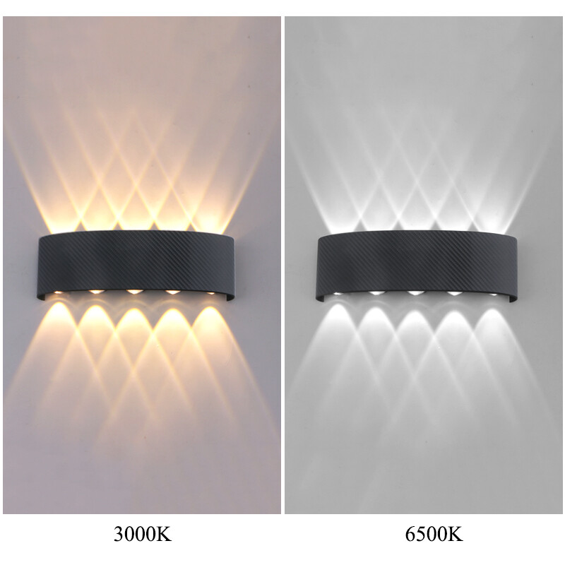 Lampă de perete cu LED pentru exterior, impermeabilă, 6W 10W Lămpi de perete exterior pentru curte, la modă nordică.