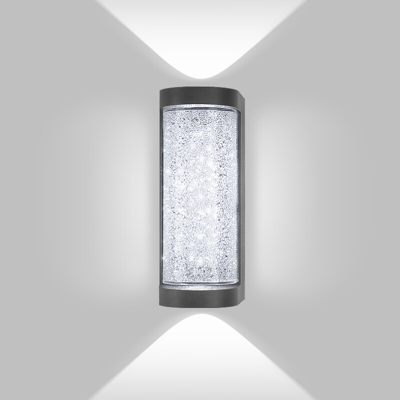 Modern kültéri fali lámpa, kristály LED éjjeli világítás, veranda, vízálló falikar az ajtóban, kerti terasz dekorációhoz