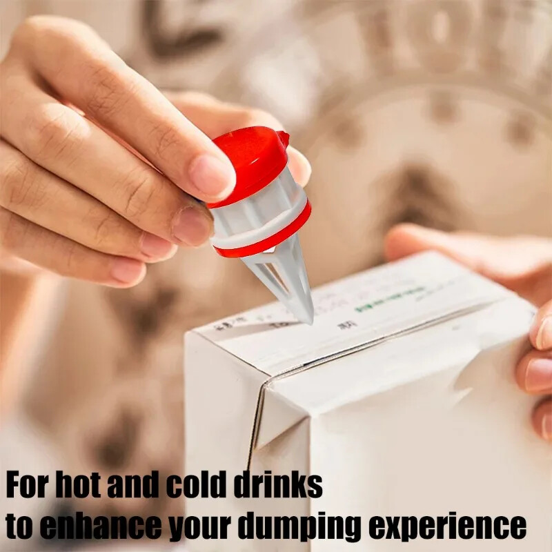 6/2 buc. Capac de etanșare a laptelui în cutie, sticle de lapte, dozator de turnare, sigilant pentru păstrare proaspătă, separator de băuturi, seturi de gadgeturi de bucătărie