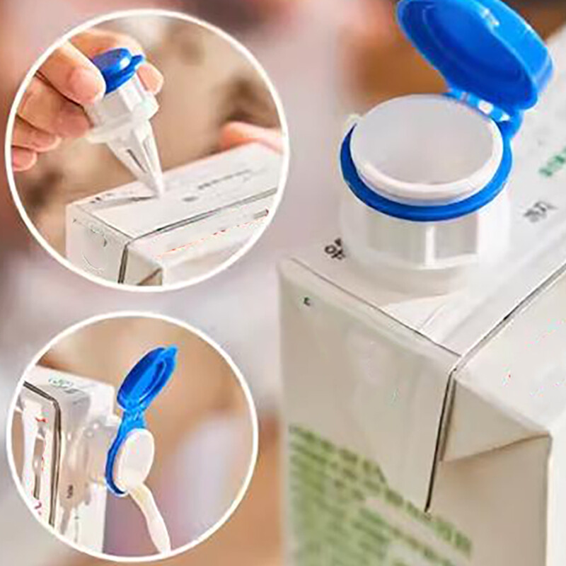 6/2 buc. Capac de etanșare a laptelui în cutie, sticle de lapte, dozator de turnare, sigilant pentru păstrare proaspătă, separator de băuturi, seturi de gadgeturi de bucătărie