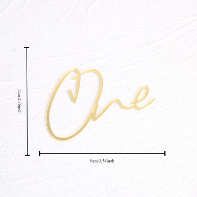 Baby Shower One Cake Toppers Χρυσό Baby Birthday Cake Topper για Παιδικά Διακοσμήσεις τούρτας γενεθλίων