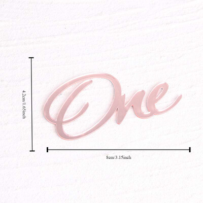 Baby Shower One Cake Toppers Χρυσό Baby Birthday Cake Topper για Παιδικά Διακοσμήσεις τούρτας γενεθλίων