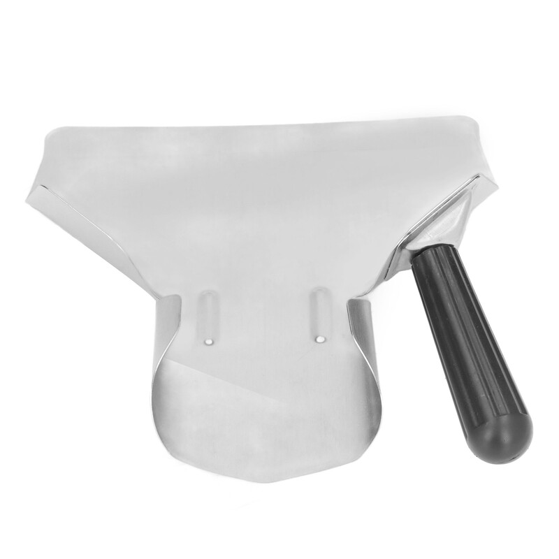 Chip Scoop Lopată pentru alimente Cartofi prăjiți Instrument de bucătărie din oțel inoxidabil Lopată Cartofi prăjiți Instrument de ambalare pentru burgeri Mâner unic/dublu Mâner ﻿
