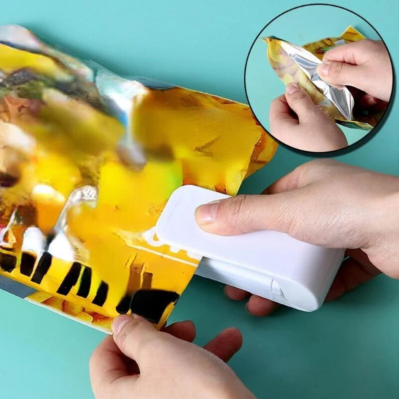 Mini többfunkciós lezáró műanyag tárolótasak lezáró gép Zárja be a frissen lezárt élelmiszerek snackek konyhai eszközét