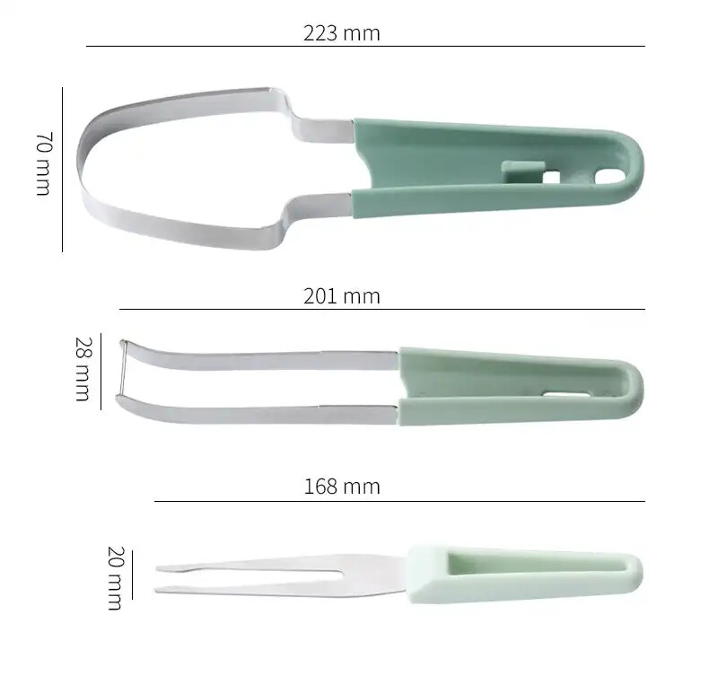 Tăiător multifuncțional de pepene verde din oțel inoxidabil Set de widget-uri de bucătărie pentru tăiere pepene verde Despărțitor de fructe pentru pepene verde