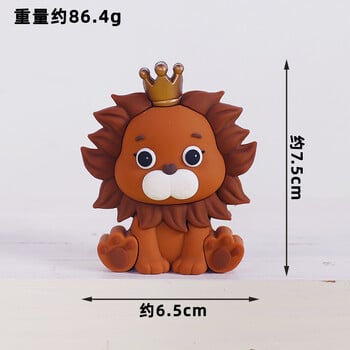 New Forest Wild Animal Cake Topper Lion Giraffe Elephant Monkey Safari Jungle 1st γενέθλια Διακοσμήσεις τούρτας για παιδιά αγόρια