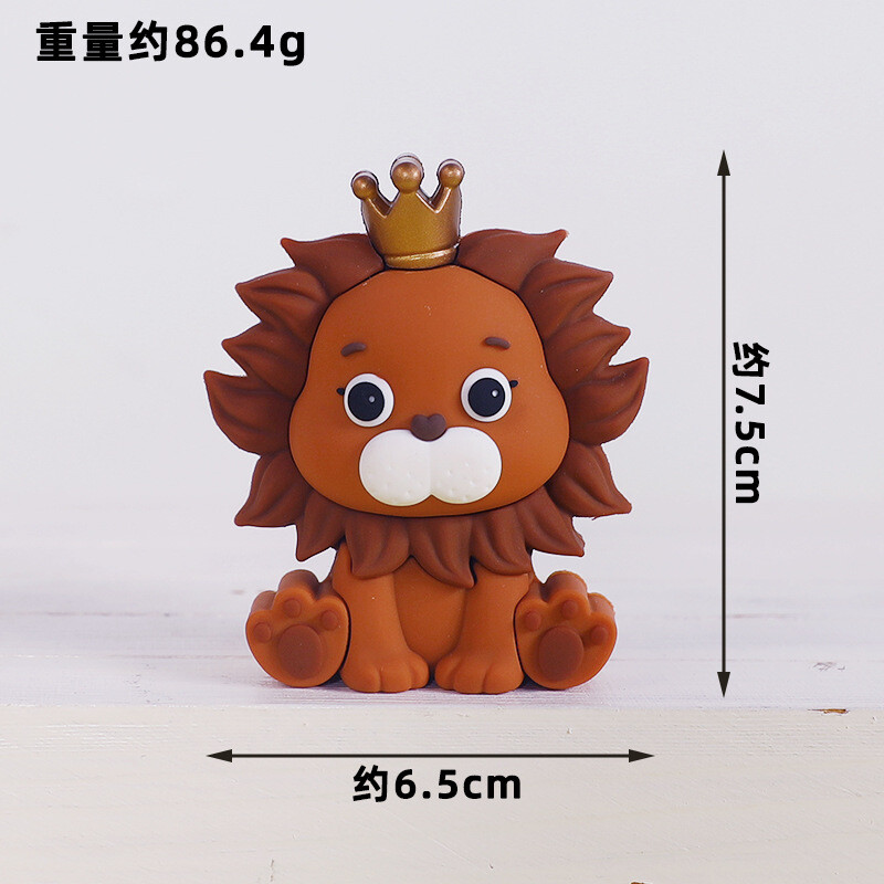 New Forest Wild Animal Cake Topper Leu Girafa Elefant Maimuta Safari Jungle Prima aniversare Decoratiuni pentru tort pentru copii baieti