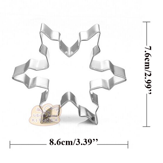 1 buc patiserie reposteria decor de Crăciun pom fulgi de zăpadă matrițe metal cookie taietor Sugarcraft fondant prăjituri instrumente biscuiți