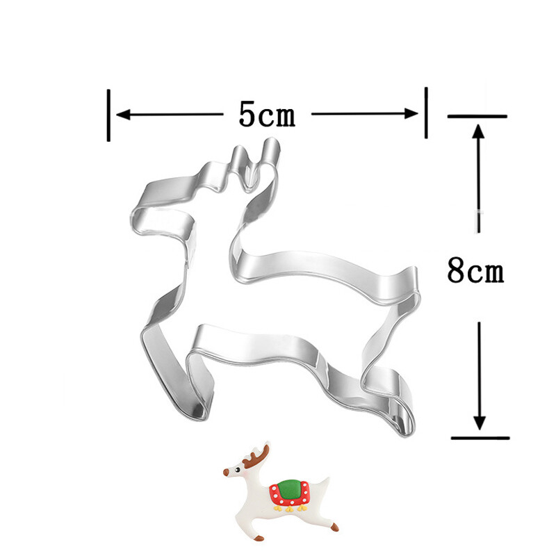 1 buc Patiserie Reposteria Pom de Crăciun agățat Moș Crăciun tăietor de biscuiți din metal Sugarcraft Fondant Unelte pentru prăjituri Mucegai pentru biscuiți