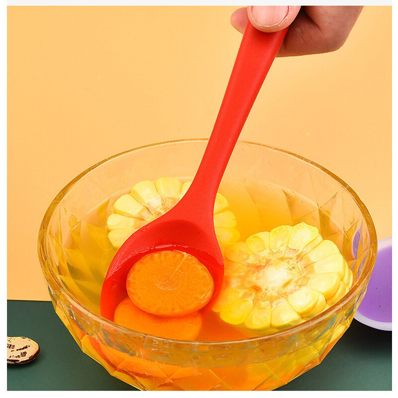 Szilikon kanál keverő leveskanalak Konyhai tapadásmentes merőkanál főzőedények Konyhai edények Keveréshez és tálaláshoz